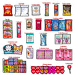 Load image into Gallery viewer, Valentine's Day 70ct - Candy, Snacks, Stickers & More!