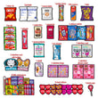 Load image into Gallery viewer, Valentine's Day 70ct - Candy, Snacks, Stickers & More!
