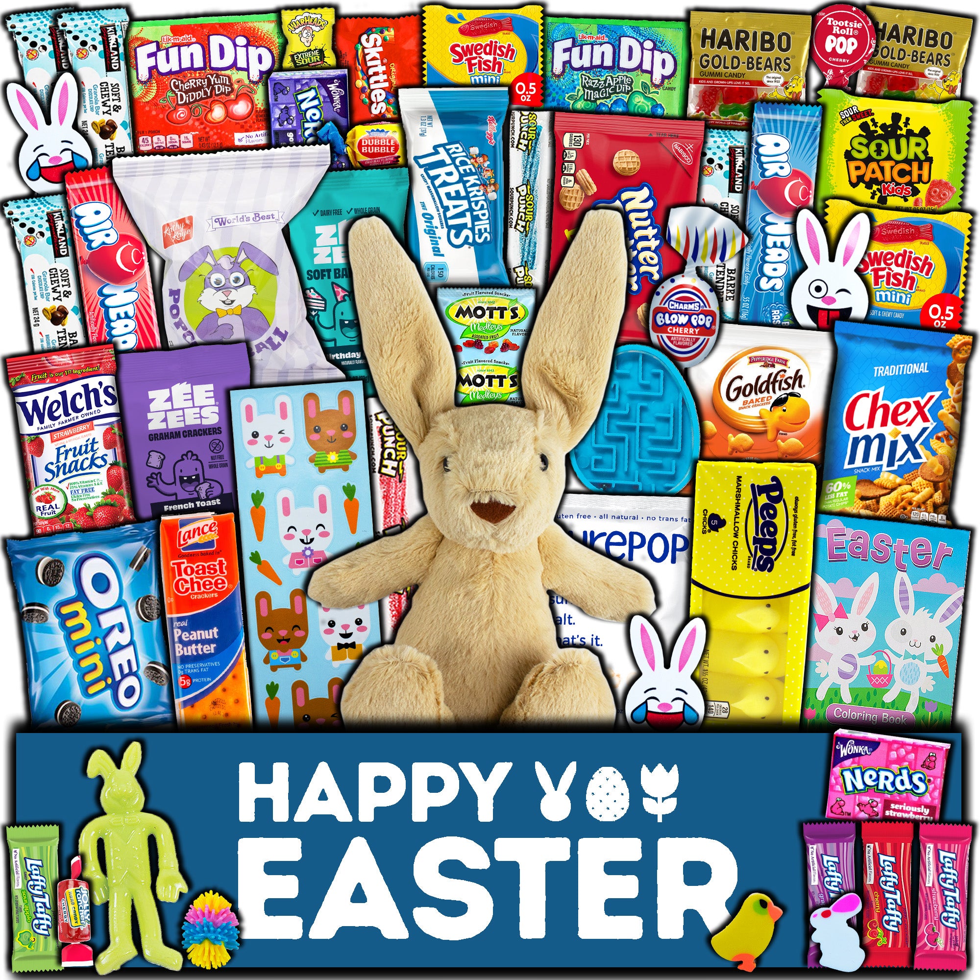Easter 45ct Care Package | Snack Box Gift Basket For Sale