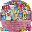 Load image into Gallery viewer, Pink Easter Gift Basket (45ct)