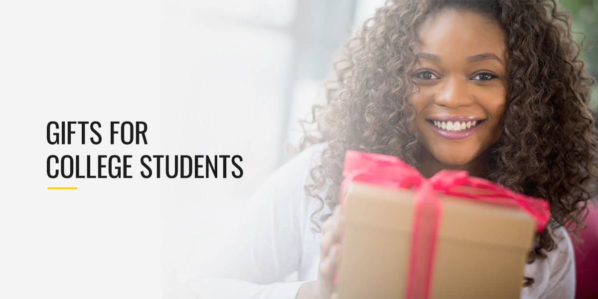 Woman with a wrapped box