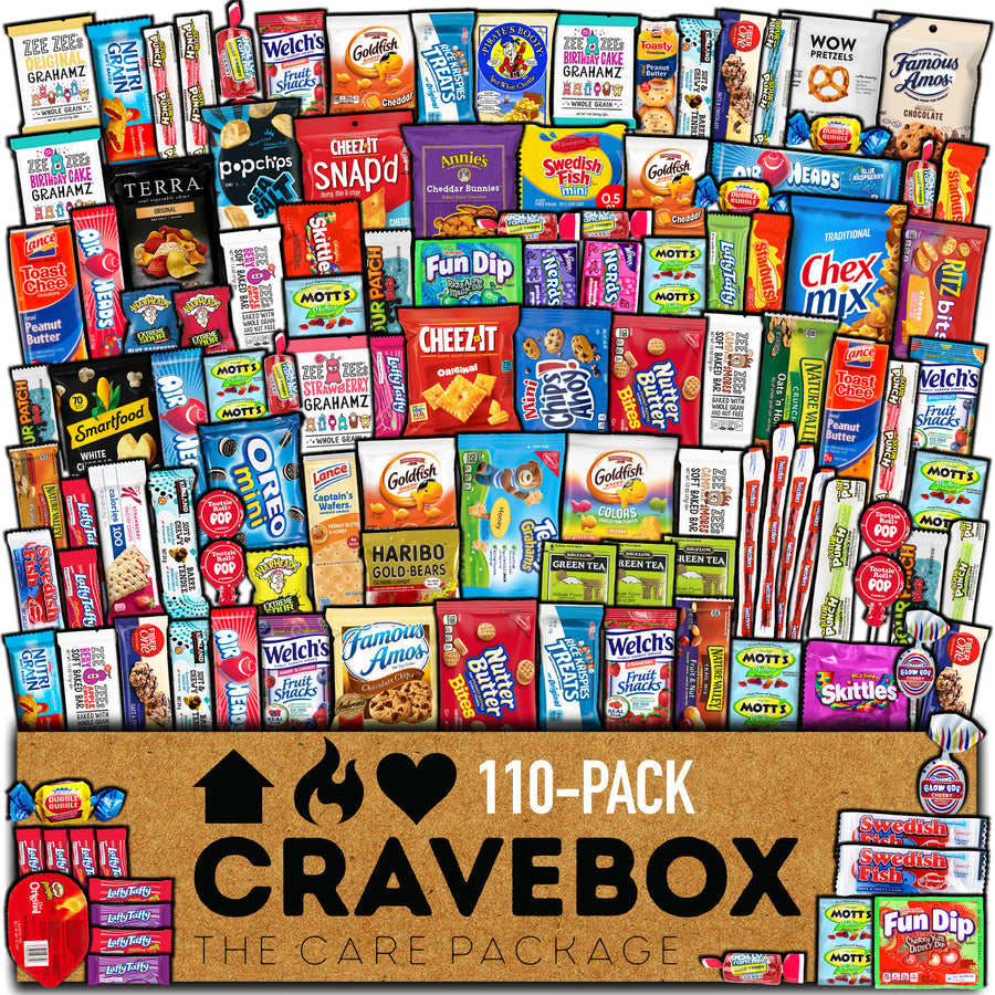 CRAVEBOX 110 Snacks - Care Package