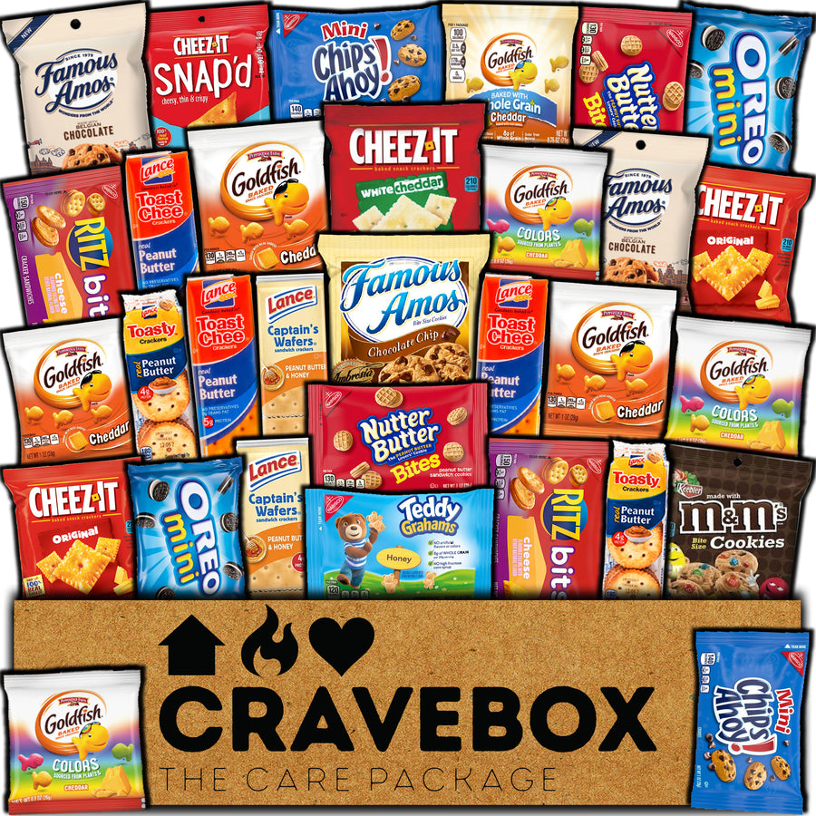 CRAVEBOX Crackers & Cookies Snack Box