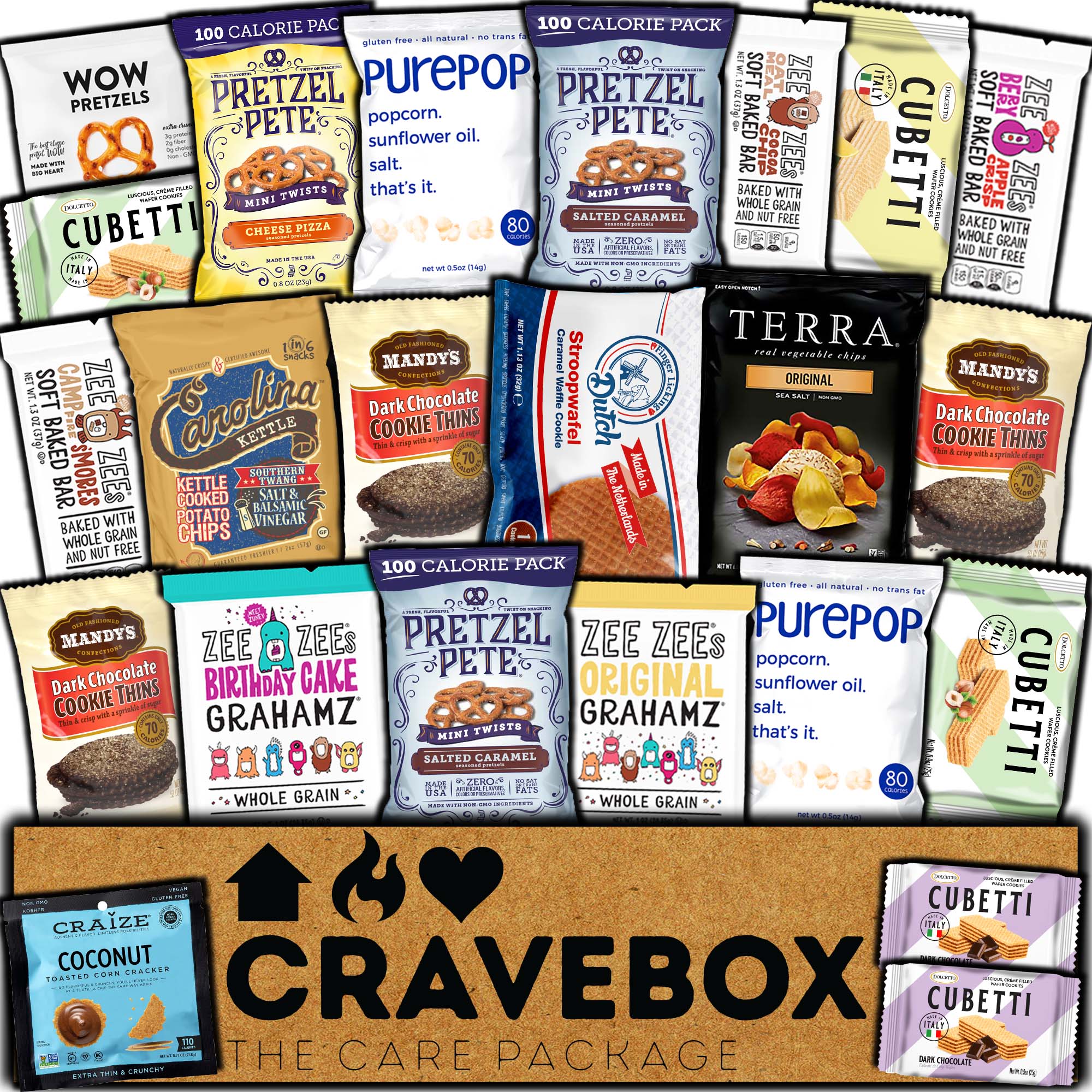 CraveBox Gourmet Snack Box — 23ct Specialty Variety