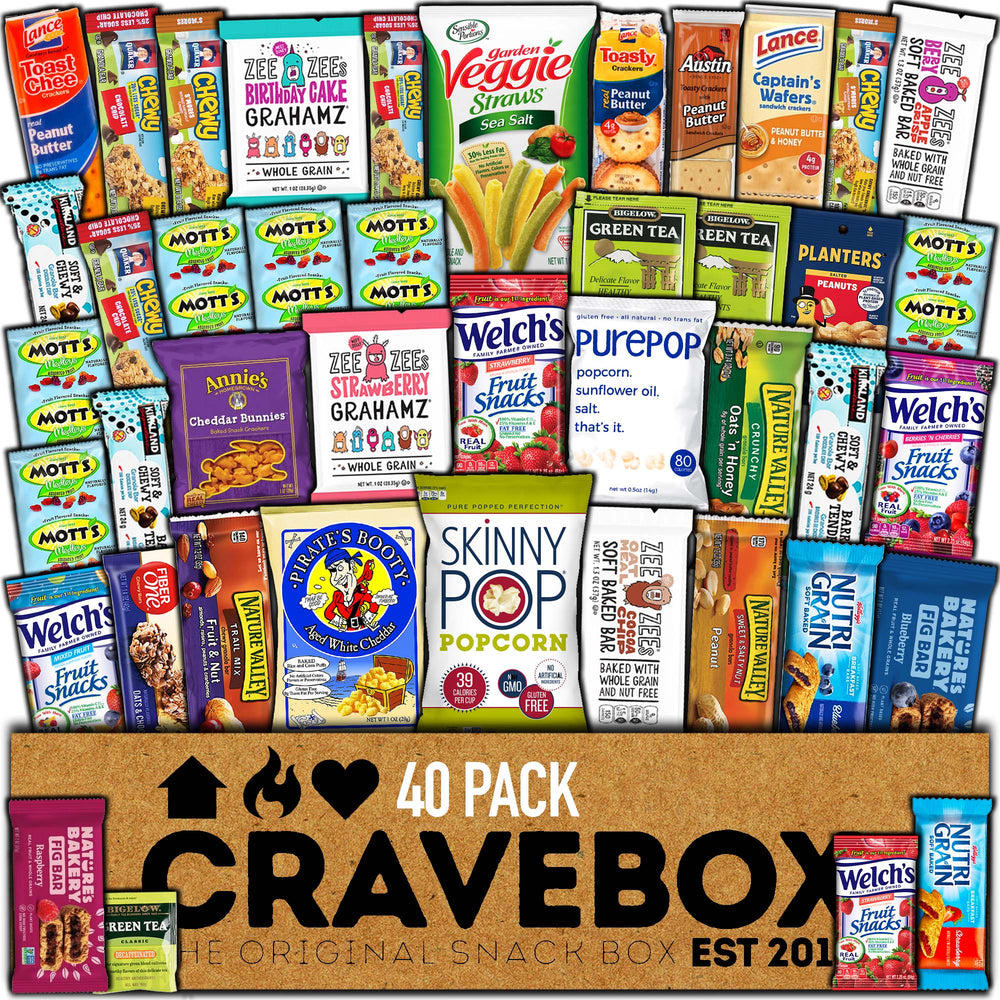 CRAVEBOX Healthy Snacks 40count