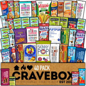 CRAVEBOX Healthy Snacks 40count