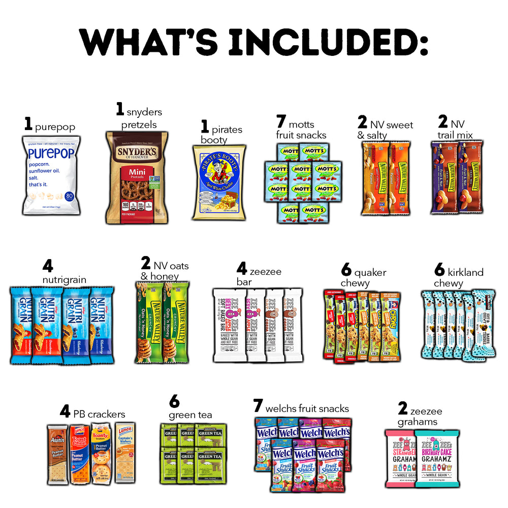 CRAVEBOX Healthy Snack Box 55count