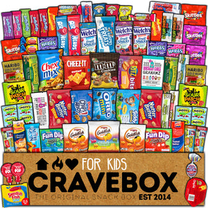 CRAVEBOX Kids Snack Box (55 count)