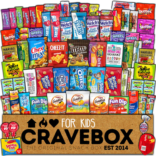 CRAVEBOX Kids Snack Box (55 count)