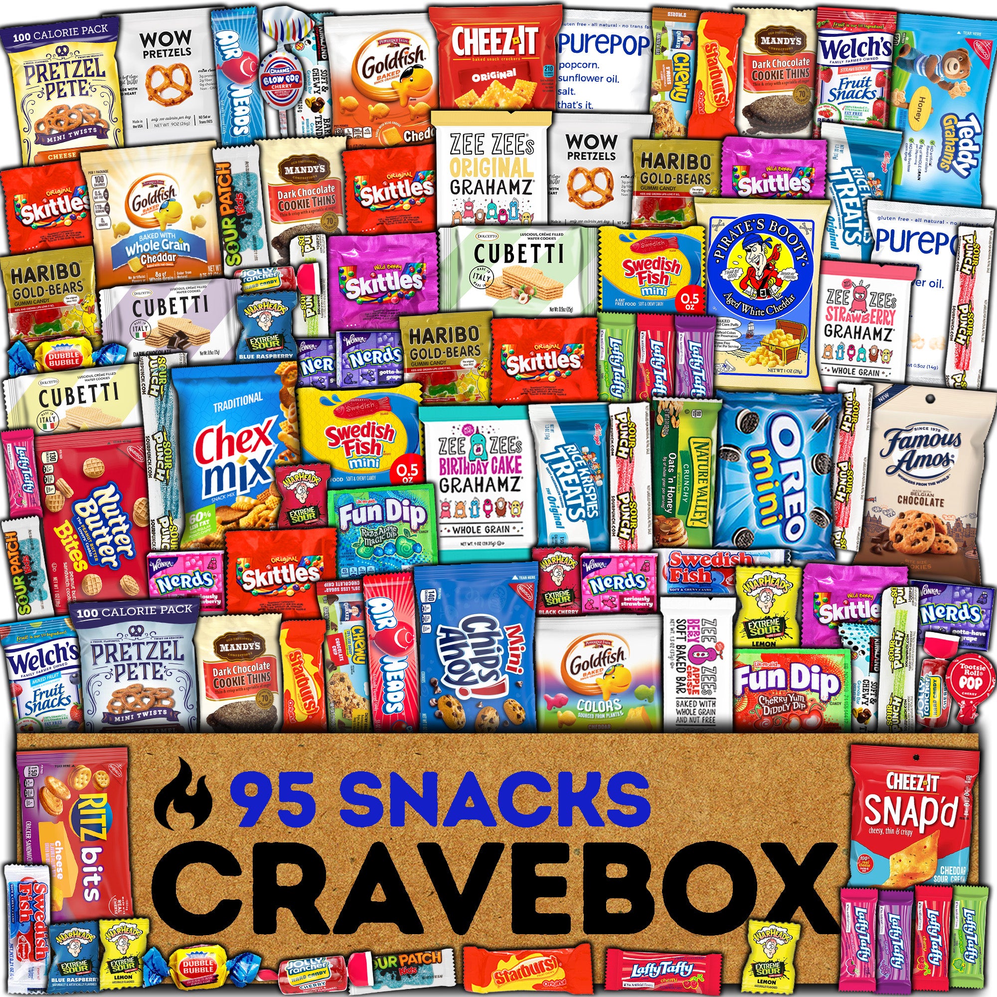 CRAVEBOX Kids Snack Box (55 count)