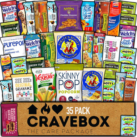 CraveBox Healthy Snack Box — 35ct Care Package