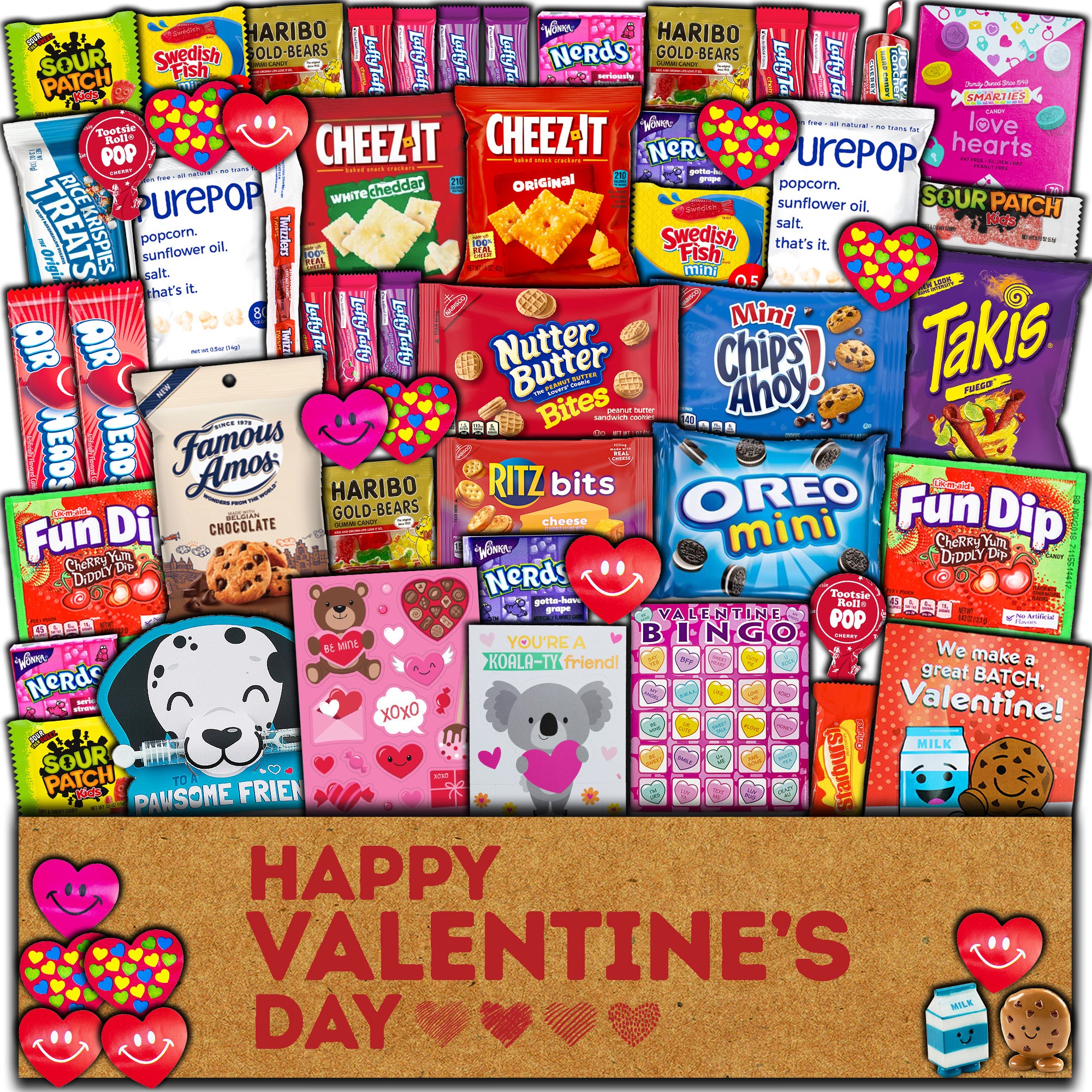 Valentine's Day 55ct - Snacks & Candy