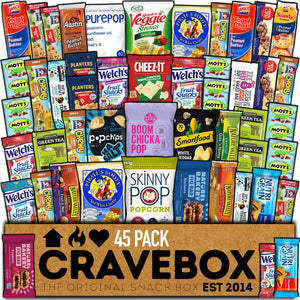 CRAVEBOX Healthy Snack Box (45 Count)