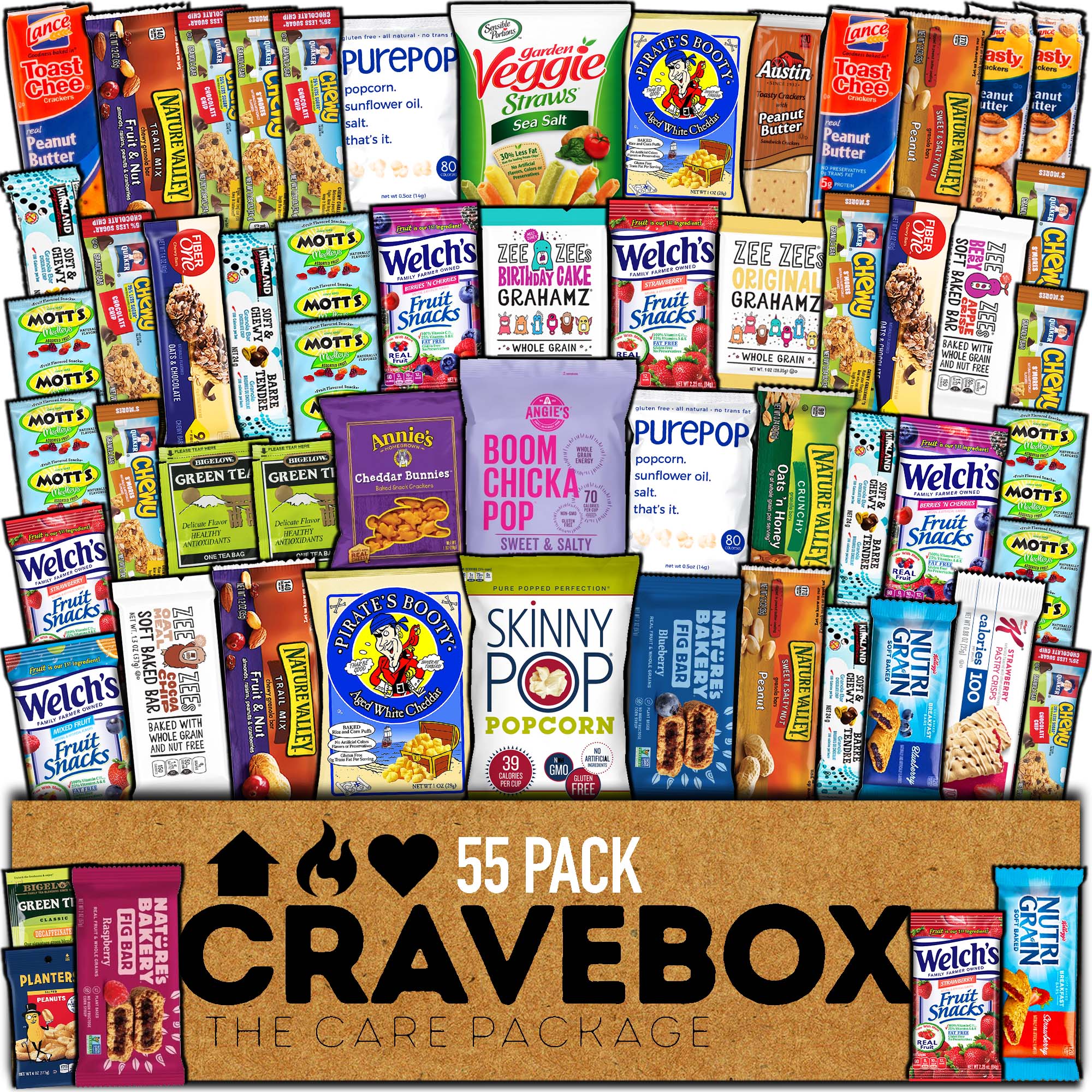 CraveBox Healthy Snack Box — 55ct Care Package