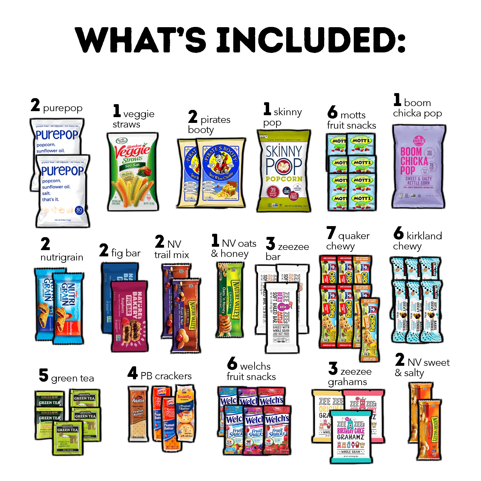 CraveBox Healthy Snack Box — 55ct Care Package