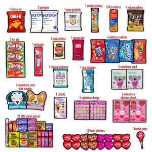 Valentine's Day 70ct - Candy, Snacks, Stickers & More!