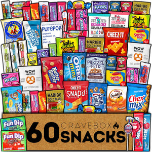 CRAVEBOX 60ct Snacks + Candy