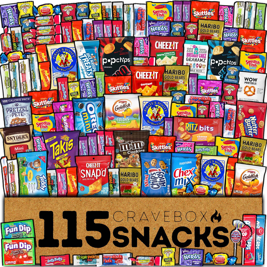 CRAVEBOX 115ct Snacks + Candy