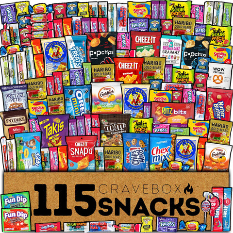 CraveBox 115ct Snack & Candy Gift Box — XL Variety Pack
