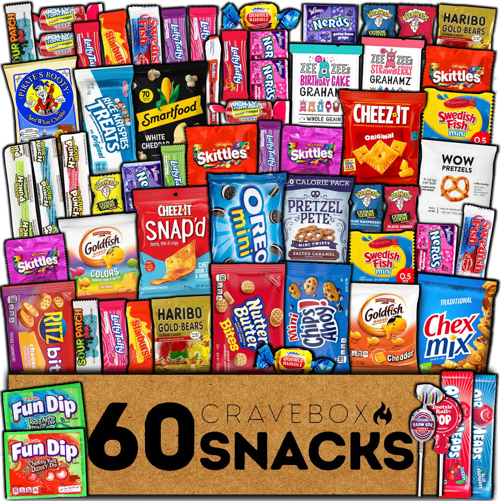 CRAVEBOX Snack Box (60 Count)