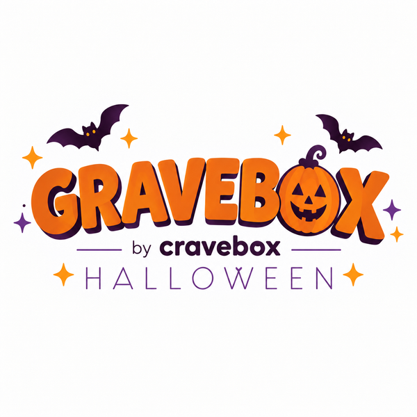 GraveBox Halloween Snack Gift Box, 40 Count Candy, Snacks, Cookies, Crackers & Small Toys