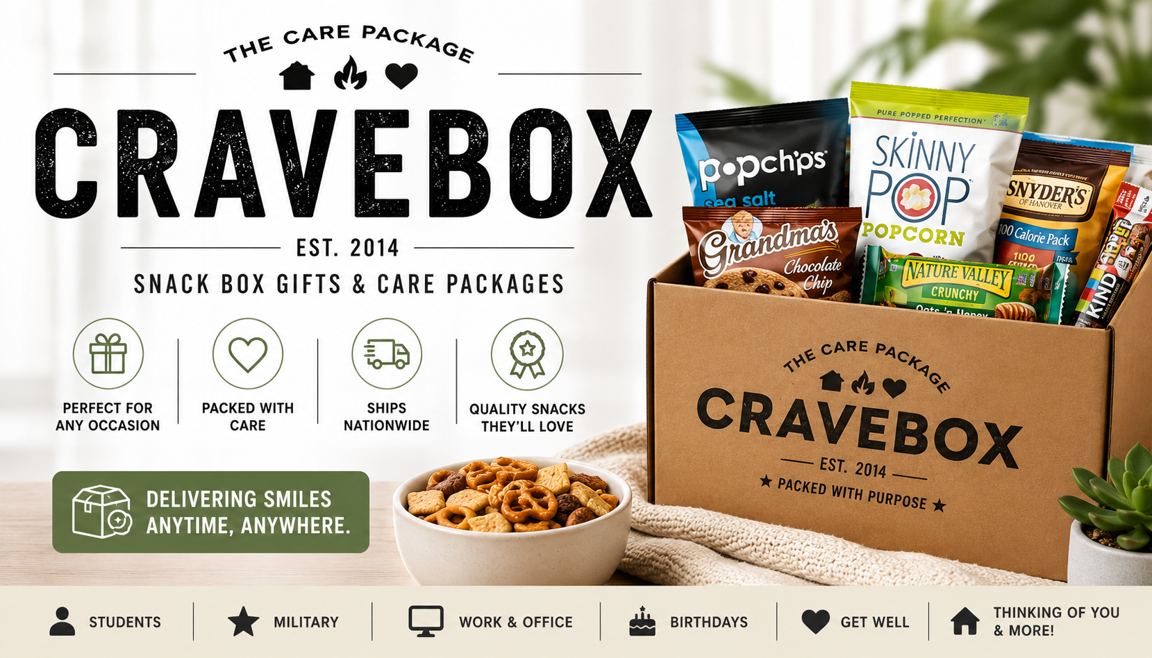 Cerve Box Snack Box Gifts & Care Packages — Ships Today | CraveBox