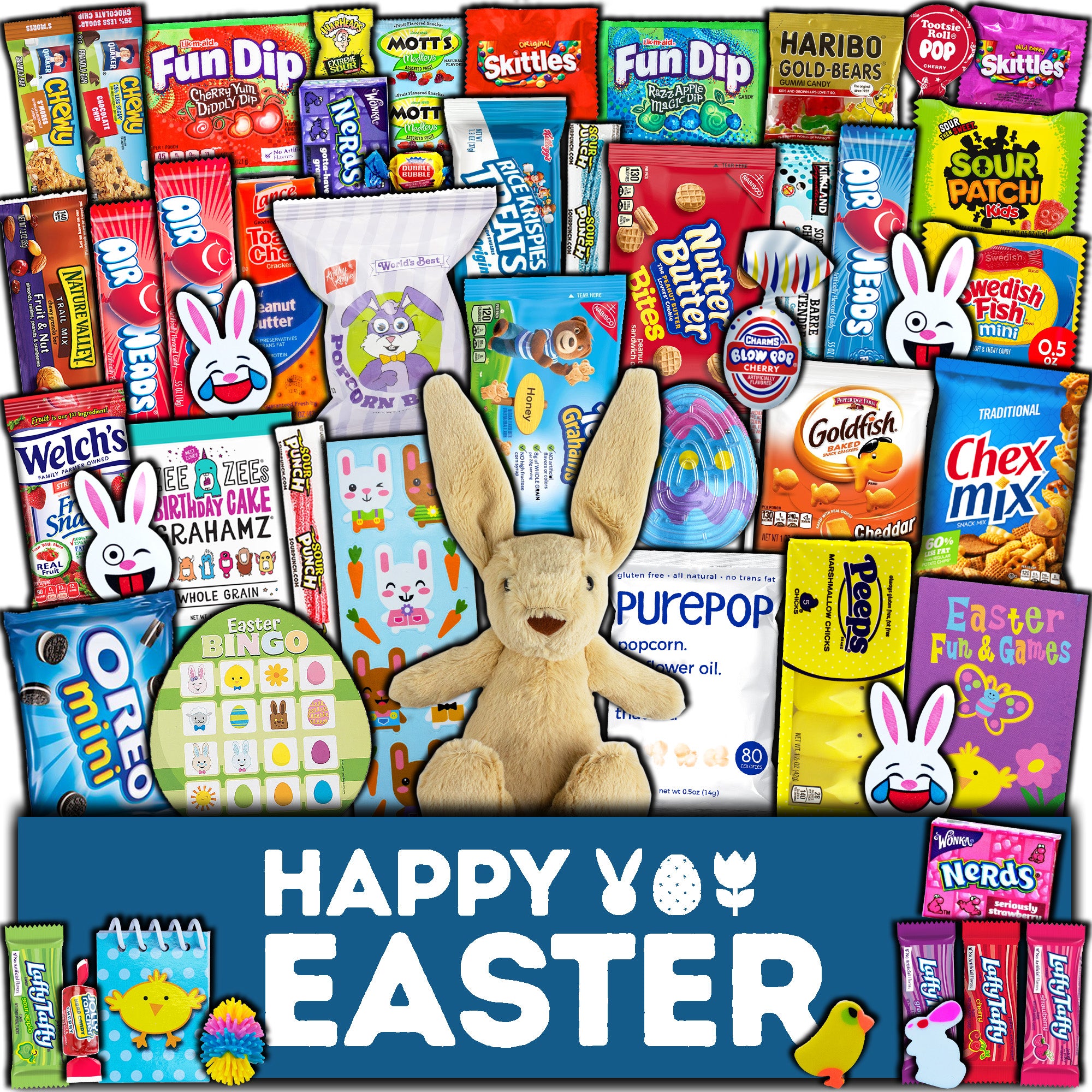  Blue Easter Basket for Kids and Adults (45ct