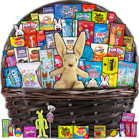 Deluxe Brown Easter Gift Basket (55ct)