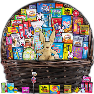 Deluxe Brown Easter Gift Basket (55ct)