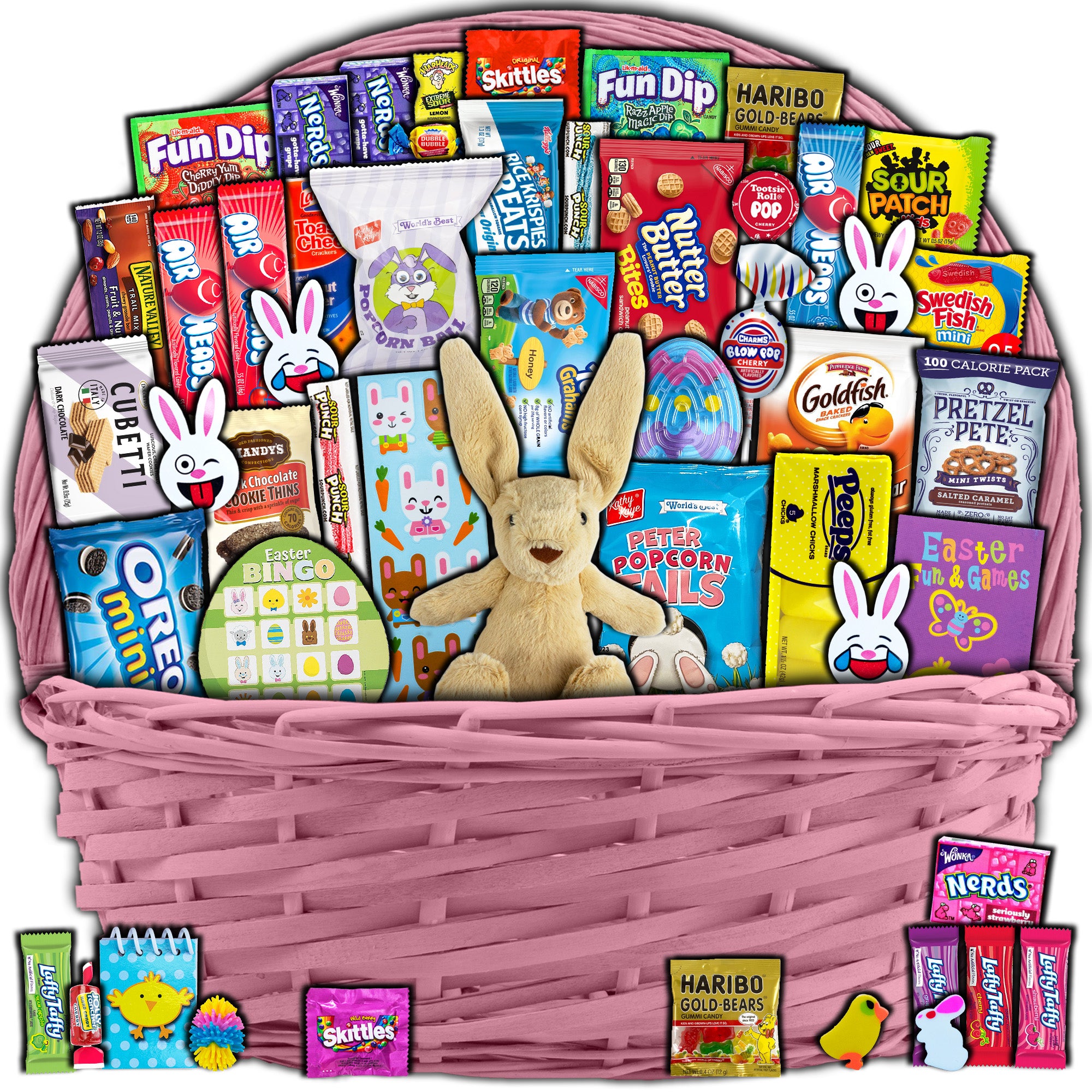 Pink Easter Gift Basket (45ct)