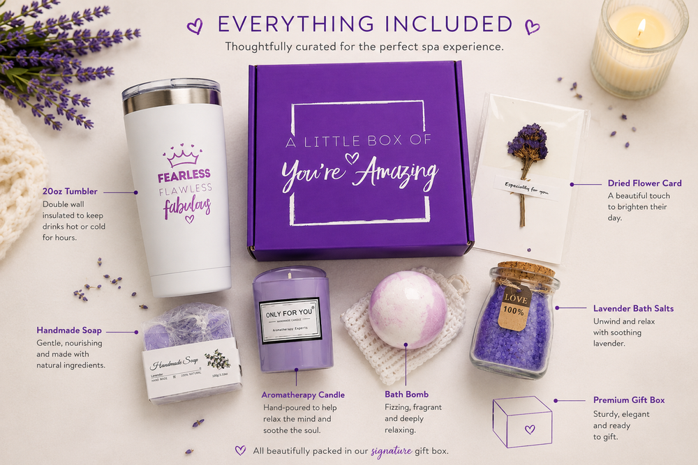 You're Amazing Self-Care Gift Box | Spa Gift Set for Women