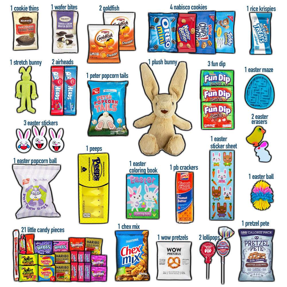 Deluxe Brown Easter Gift Basket (55ct)