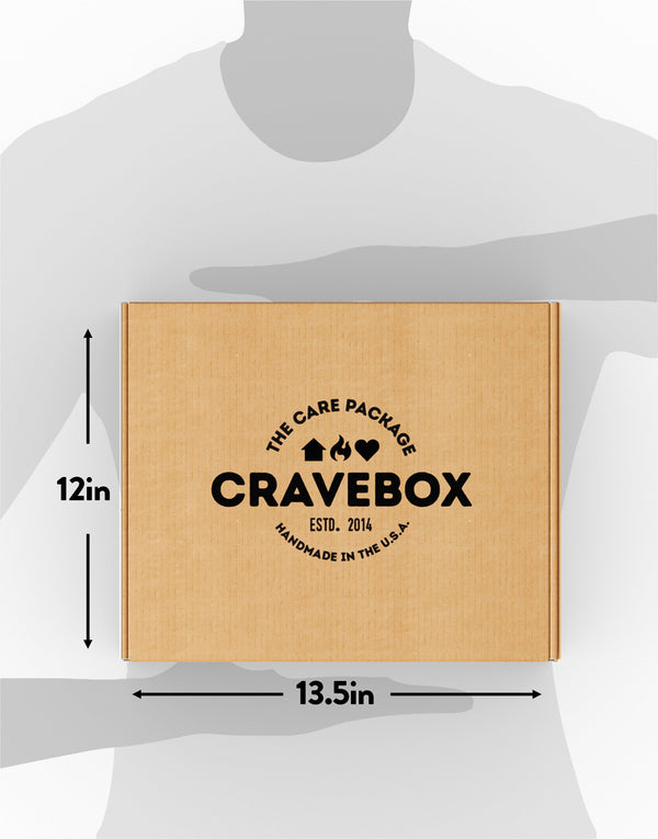 CRAVEBOX Snack Box (65 Count) Valentines Variety Pack Care Package Gift Basket Adult Kid Guy Girl Women Men Birthday College Student Office Food - Back to School